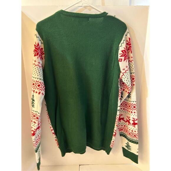 Jolly Sweaters Medium Ugly Christmas Trees Snowflakes rn#73352 unisex? - Picture 3 of 5